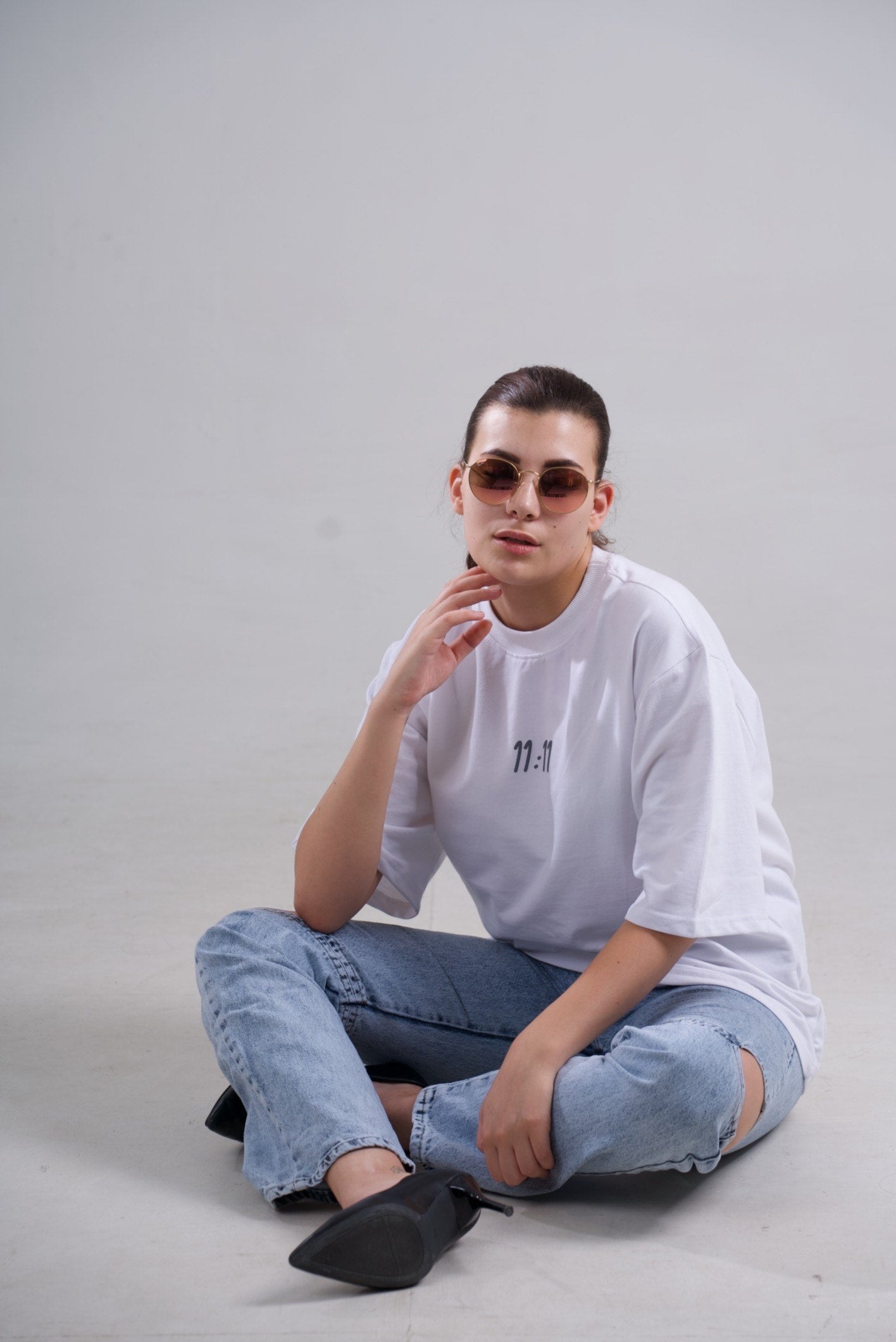 11:11 Oversized Unisex T-shirt 3D Print - Drop Shoulder