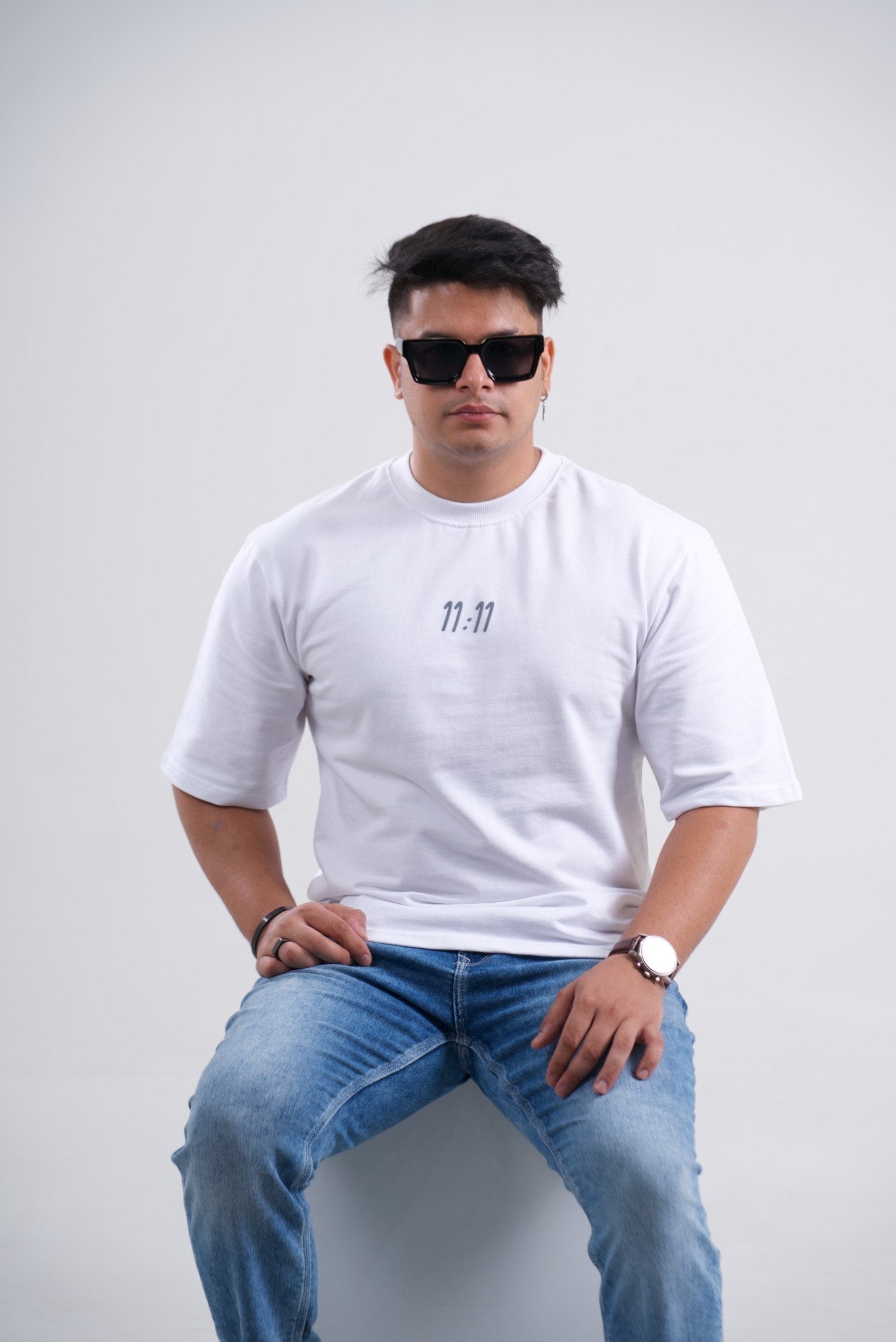 11:11 Oversized Unisex T-shirt 3D Print - Drop Shoulder