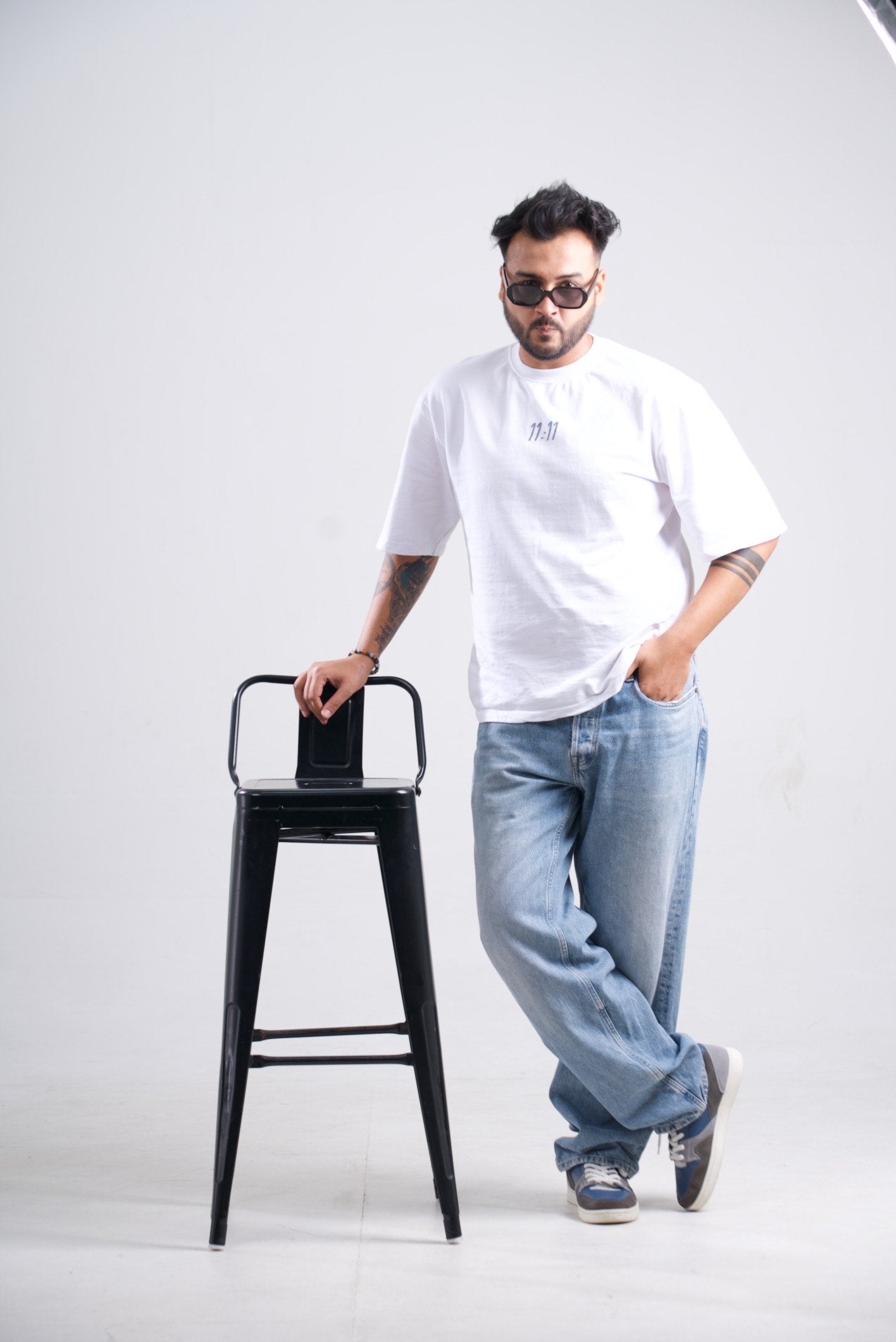 11:11 Oversized Unisex T-shirt 3D Print - Drop Shoulder