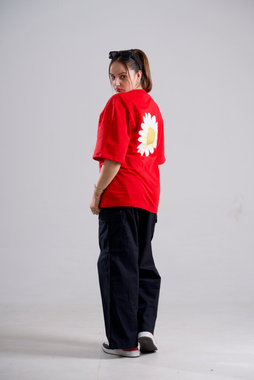 Oversized Unisex T-Shirt – “You Walk by faith not by sight”  Drop Shoulder