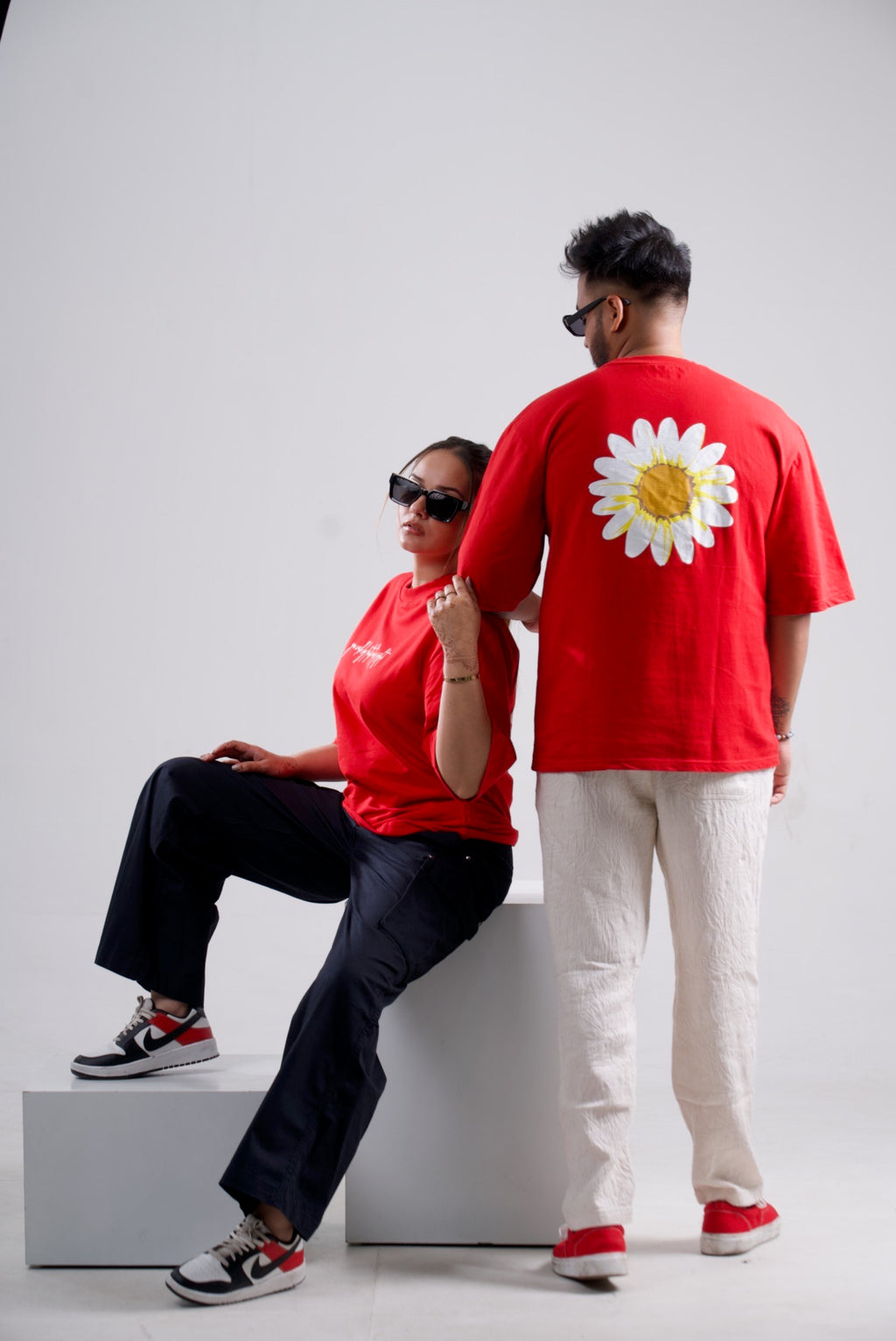 Oversized Unisex T-Shirt – “You Walk by faith not by sight”  Drop Shoulder